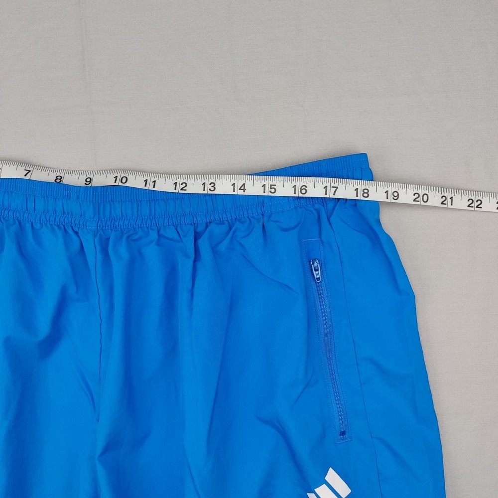 Adidas Shorts Mens 2XL Blue Aeroready Training HC6857 Athletic Gym Zip Pockets - Picture 2 of 7